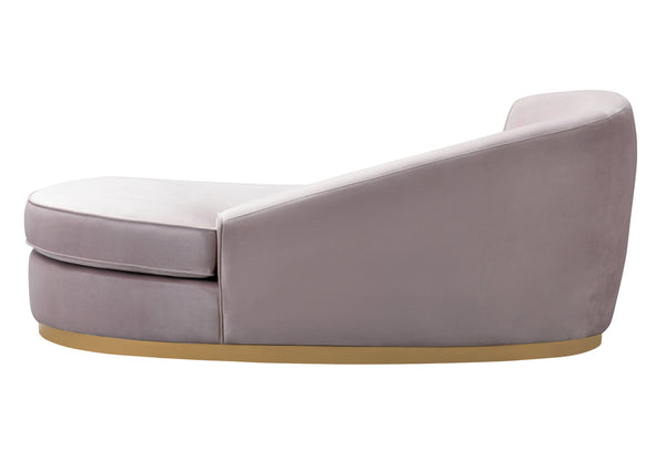 Blush Velvet Chaise
