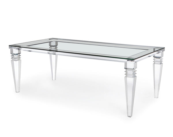 portofino lucite dining table