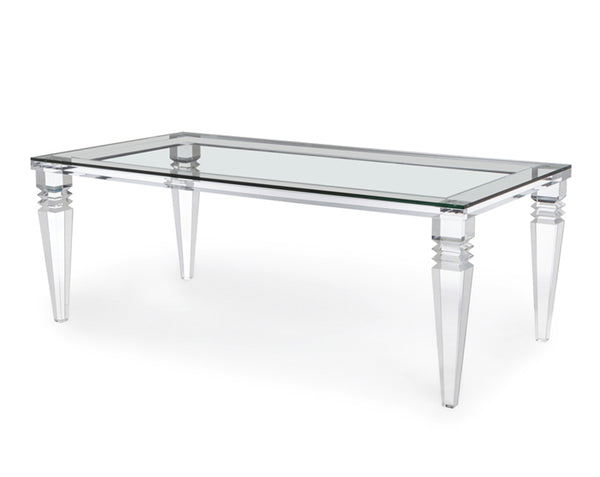 acrylic dining table by luxe acrylic furniture