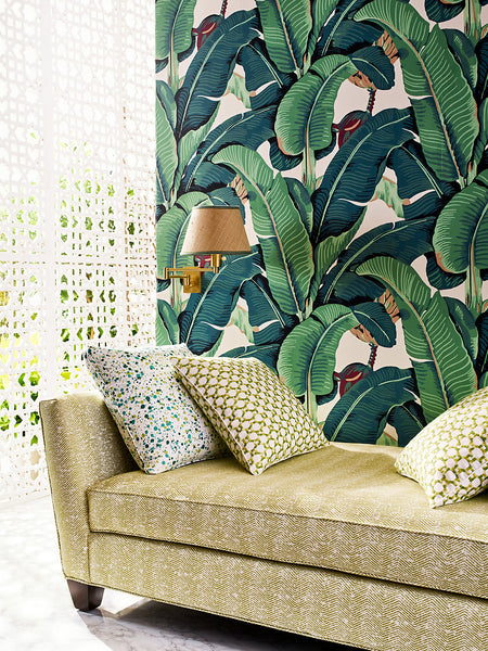 Hinson Palm Wallpaper for Scalamandre Beverly Hills Hotel Palm Print