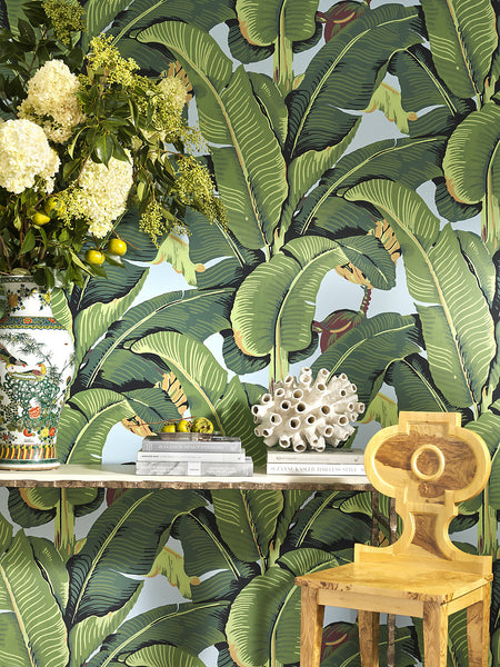Hinson Palm Wallpaper for Scalamandre Beverly Hills Hotel Palm Print