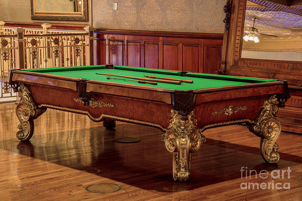 Rare Antique Gilded Italian Billiard Table
