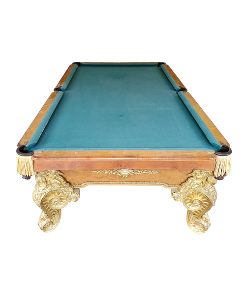 Rare Antique Gilded Italian Billiard Table