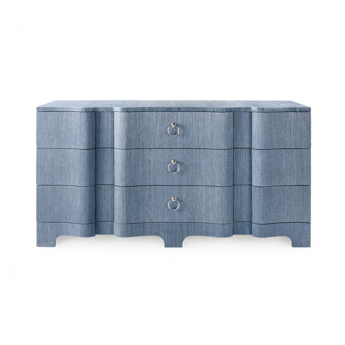 blue 9 drawer dresser Luxury Floral Bone Inlay 9-Drawer Dresser