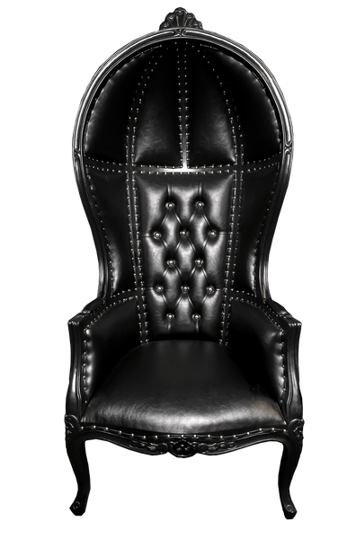 Iron Maiden Canopy Chair - Black on Black