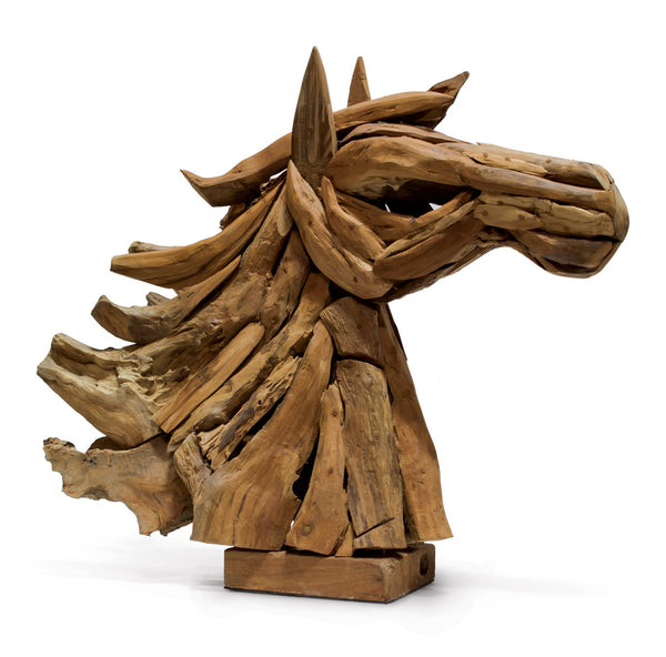 Driftwood Horse Head Decor