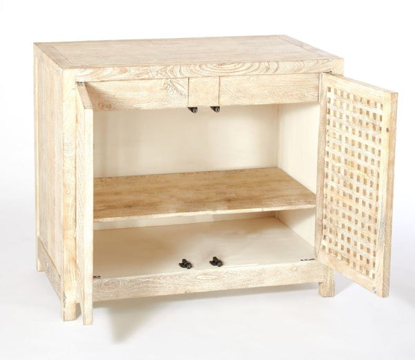 DRIFTWOOD LATTICE 2-DOOR CABINET
