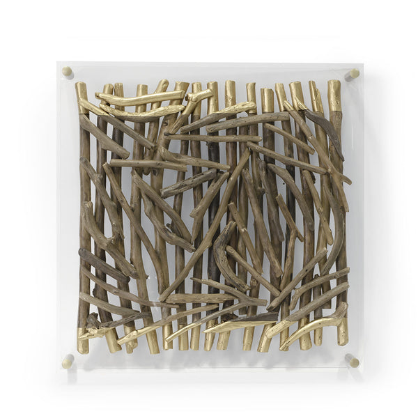 Palecek Acrylic Driftwood Wall Decor Square
No. 1509-79