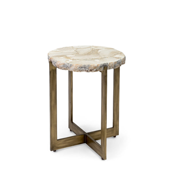 Durham Fossilized Clam Side Table