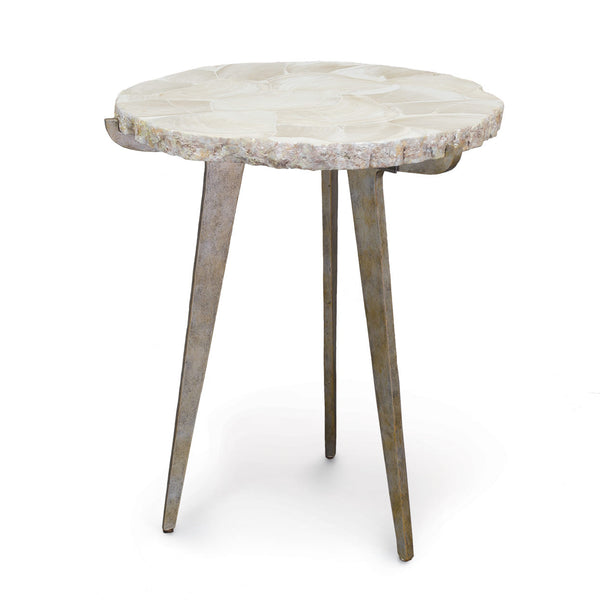 Easton Fossilized Clam Side Table