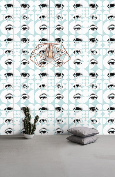 EYES AND CIRCLES Tapet Premium Wallpaper