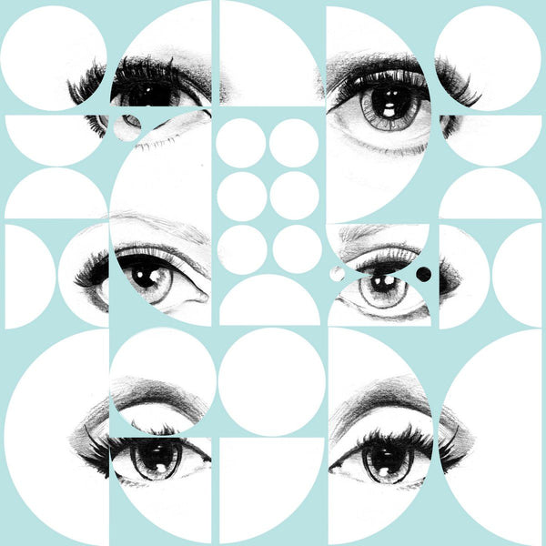 EYES AND CIRCLES Tapet Premium Wallpaper