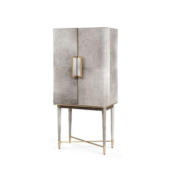 Florian Tall Bar Cabinet - Gray