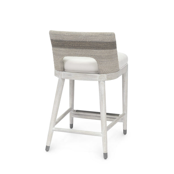 Fritz Rope 24" Counter Stool Fog White
