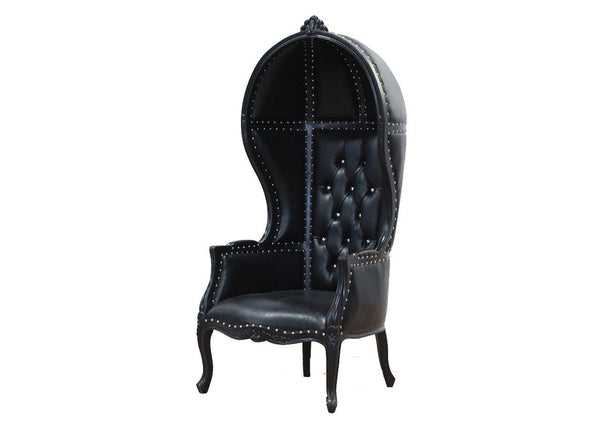 Iron Maiden Canopy Chair - Black on Black