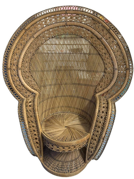 Mid Century Modern Iconic Emmanuelle Grand Cobra Peacock Chair
- Pair