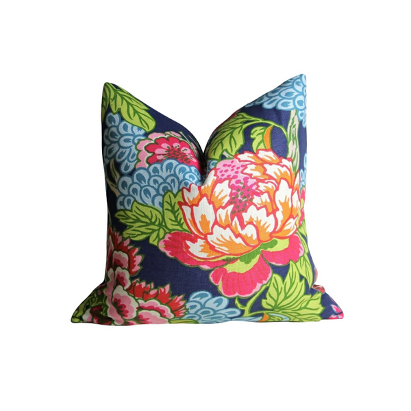 Honshu Pillow - Blue and Pink