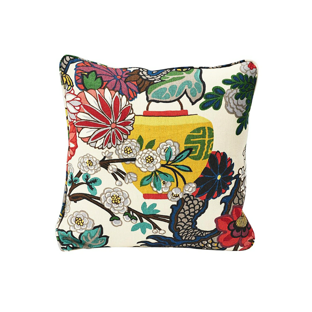Chian Mai Dragon Throw Pillow - White – Luxe Furniture Inc