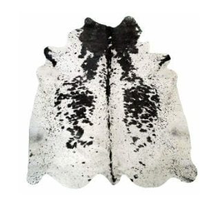 Designer Hide Rug - Black & White Salt & Pepper