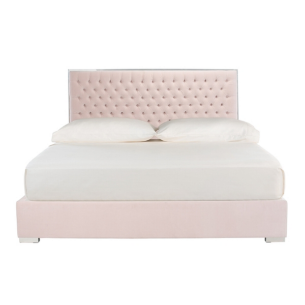 Chesterfield Upholstered Bed - Rose