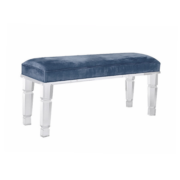 Palm Beach Lucite Bench - Choice of Fabric