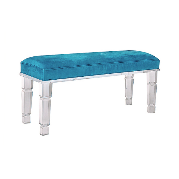 Palm Beach Lucite Bench - Choice of Fabric
