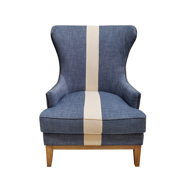 Tommy Hilfiger Wing Back Chairs - Pair
