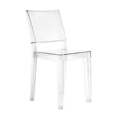 Ghost square back acrylic chair luxe furniture