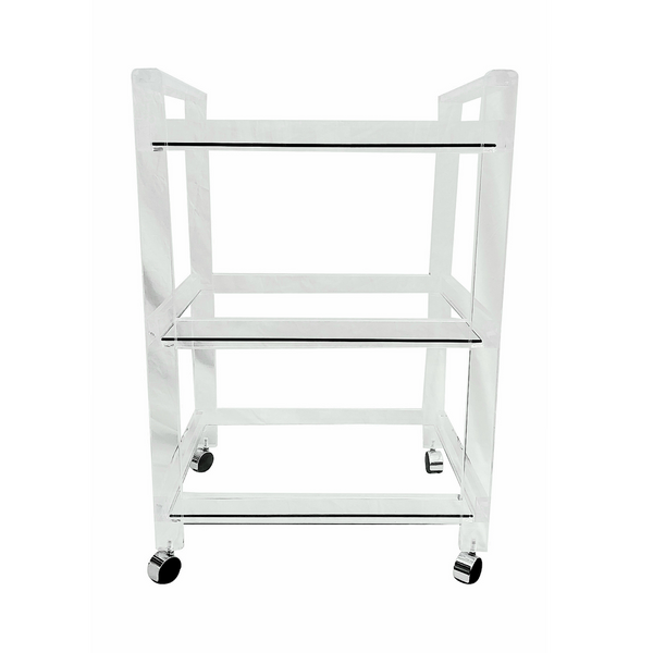 Luxe Lucite Bar Cart