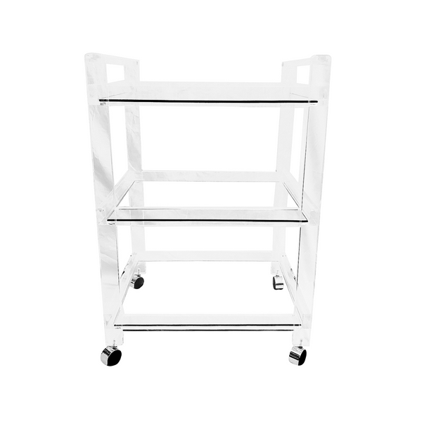 Luxe Lucite Bar Cart