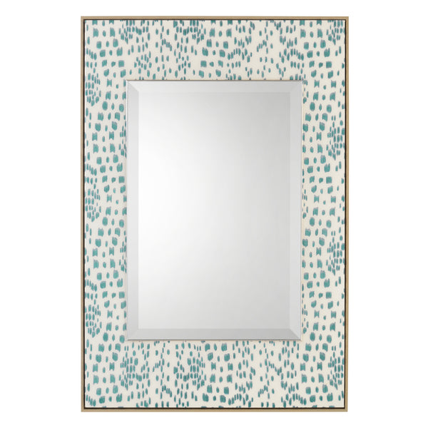 Les Touches Mirror, Aqua, Multi Size