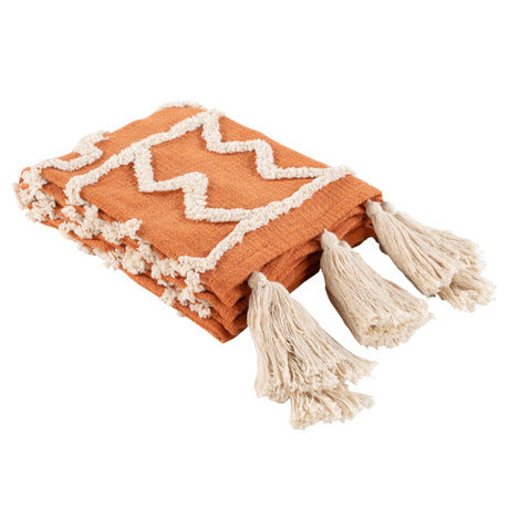Surya TUT 1001-5060 Orange throw blanket