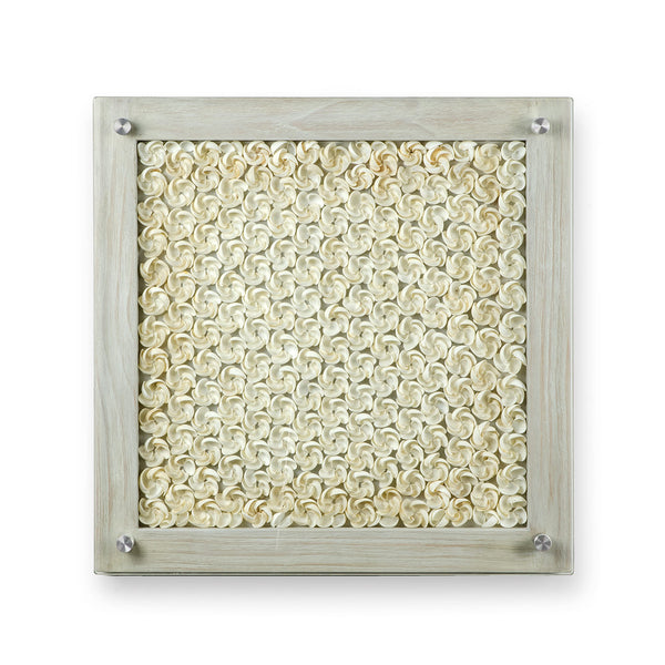 Mallorca Shell Wall Decor With Glass