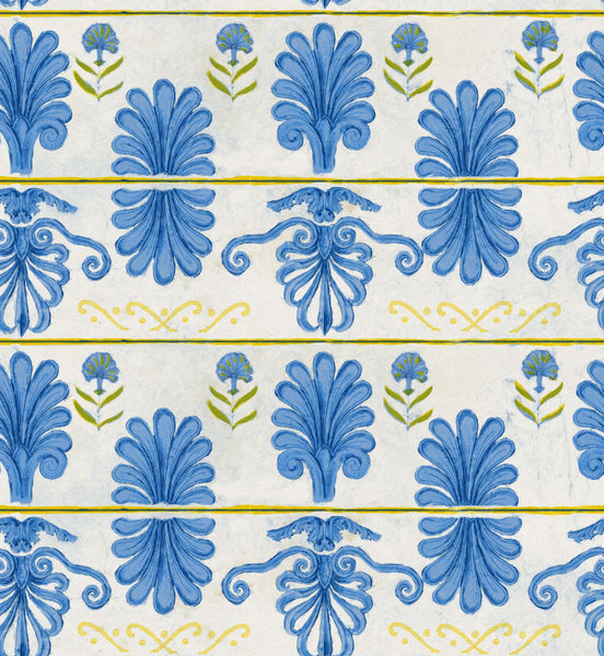 MYKONOS VILLA MOTIF White Sand Wallpaper