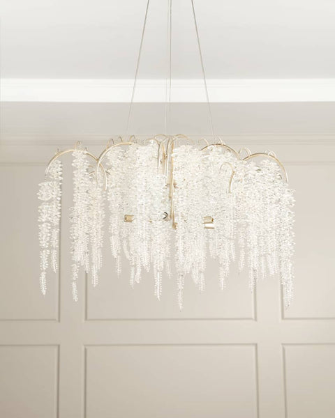 John richard cascading crystal 6 light chandelier