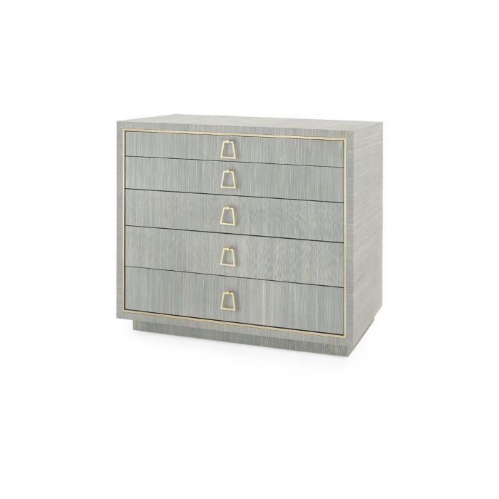 Parker Large 5 Drawer Dresser - Slate Blue Luxe Furniture Inc Parker Large 5 Drawer Dresser - Slate Blue Luxe Furniture Inc