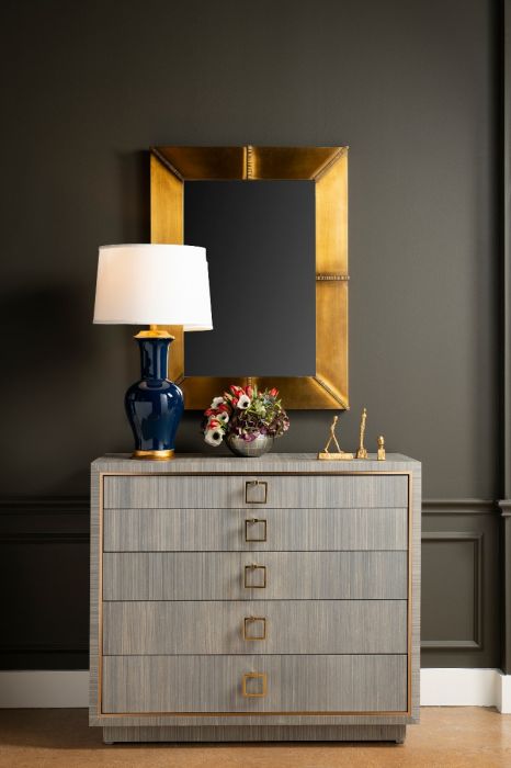 Parker Large 5 Drawer Dresser - Slate Blue Luxe Furniture Inc Parker Large 5 Drawer Dresser - Slate Blue Luxe Furniture Inc