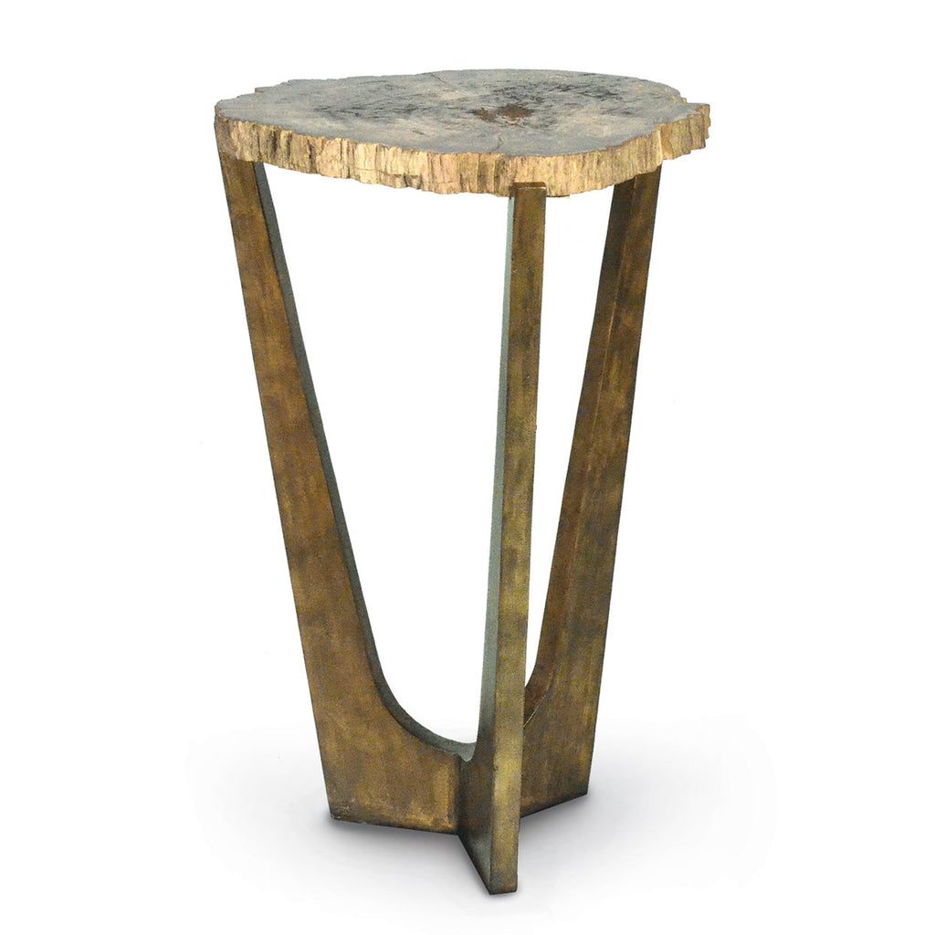 Petrified Wood Tripod Table
