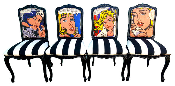 Pop Art Chairs - Set of 4