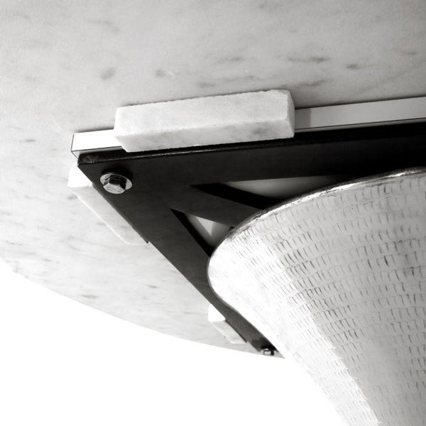 Stockholm Dining Table Base - Nickel