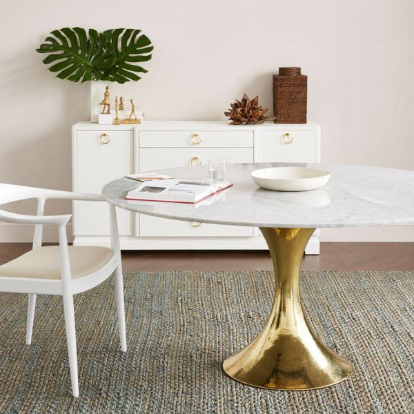 Stockholm Dining Table Base - Brass - Large