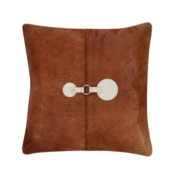 Tan Boulder Hair On Hide Pillow