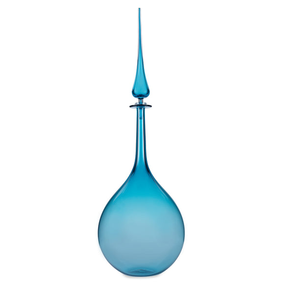 Joe Cariati Teal Tear Drop Decanter