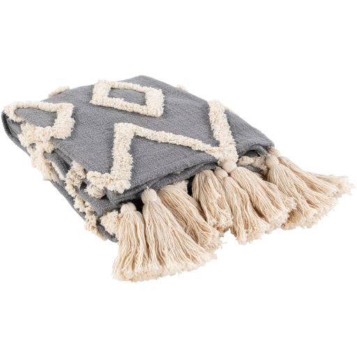 Surya Tut 1000 Throw Grey
