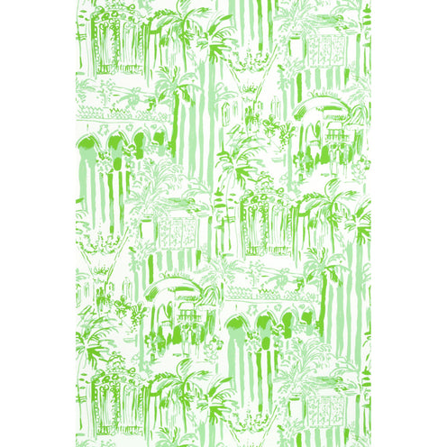 La Via Loca - Palm Green Wallpaper