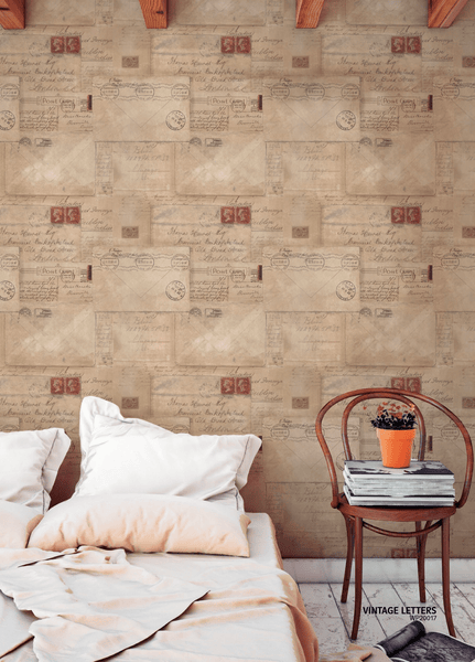 VINTAGE LETTERS Premium Wallpaper