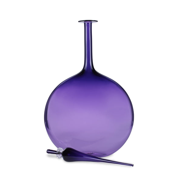 Joe Cariati Violet Flat Flask Decanter
