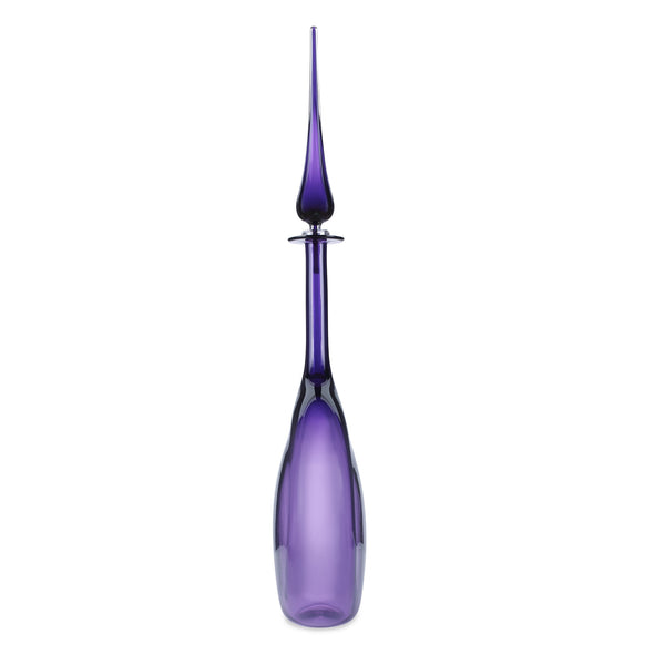 Joe Cariati Violet Flat Flask Decanter