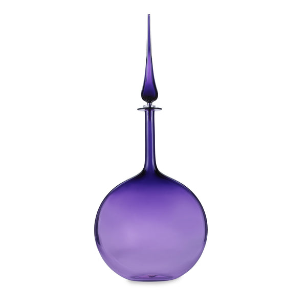 Joe Cariati Violet Flat Flask Decanter